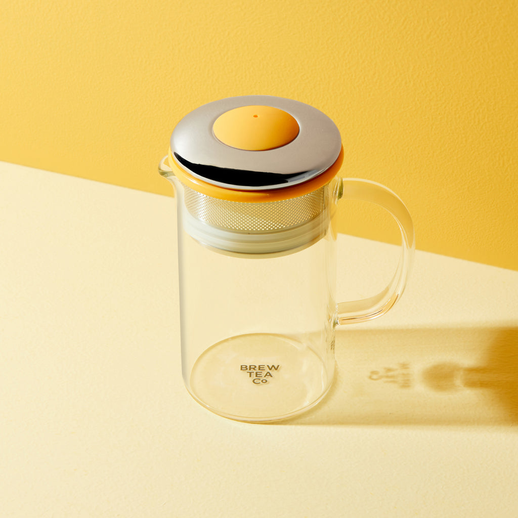 Orange Teapot Teapot for One Brew Tea Co. Brew Tea Company