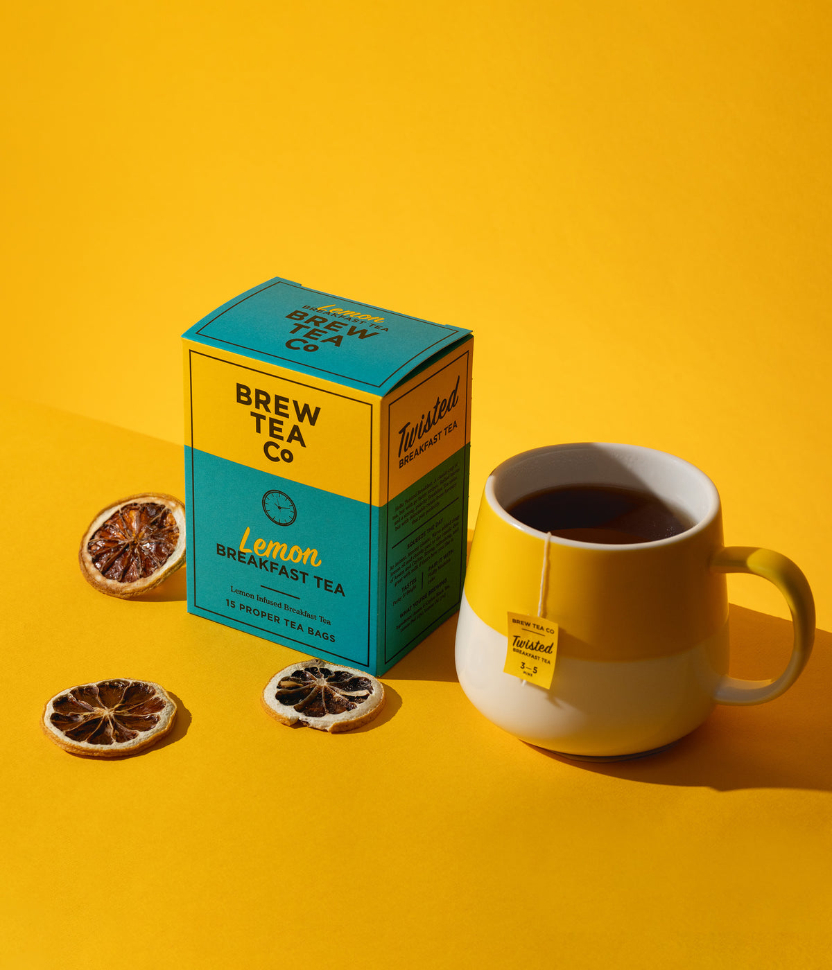 Lmon Tea Lemon Twisted Breakfast Tea | Brew Tea Co.