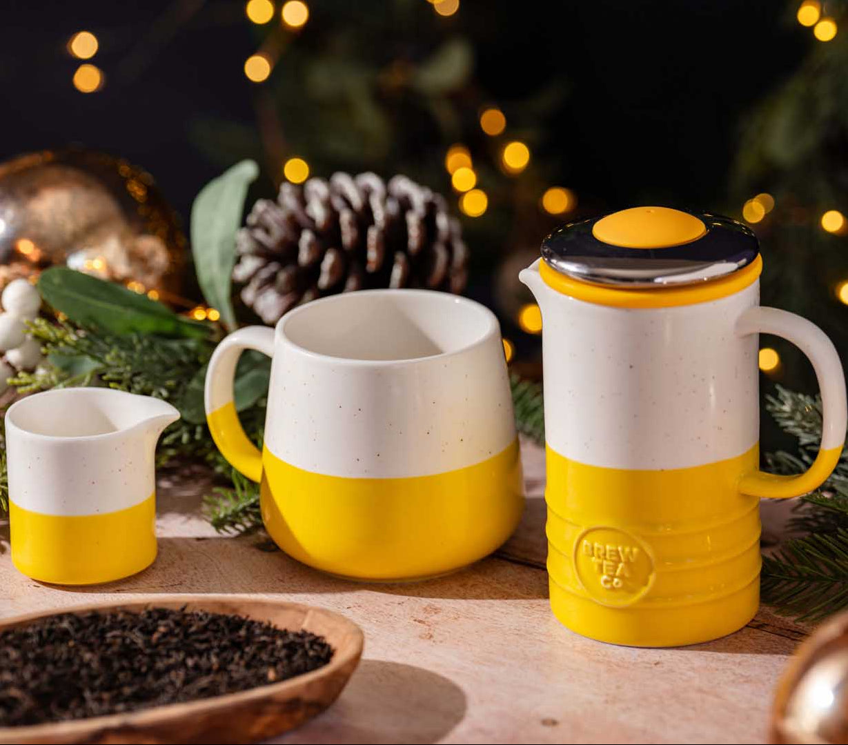 Yellow Speckled Brewing Set - Kit