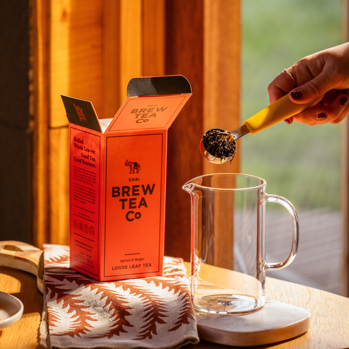 Our Chai is packed with warming spice and made for chilly evenings in. Browse our flavoured tea range for more comforting blends to see you through the season.