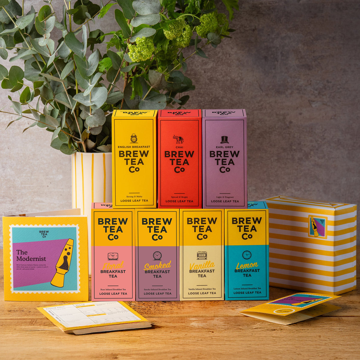 Six months, one tasting journey. Shake up your usual cup of tea with a lineup of Twisted Breakfasts, Earl Grey and Chai (along with a pack of your trusty English Breakfast every month too).