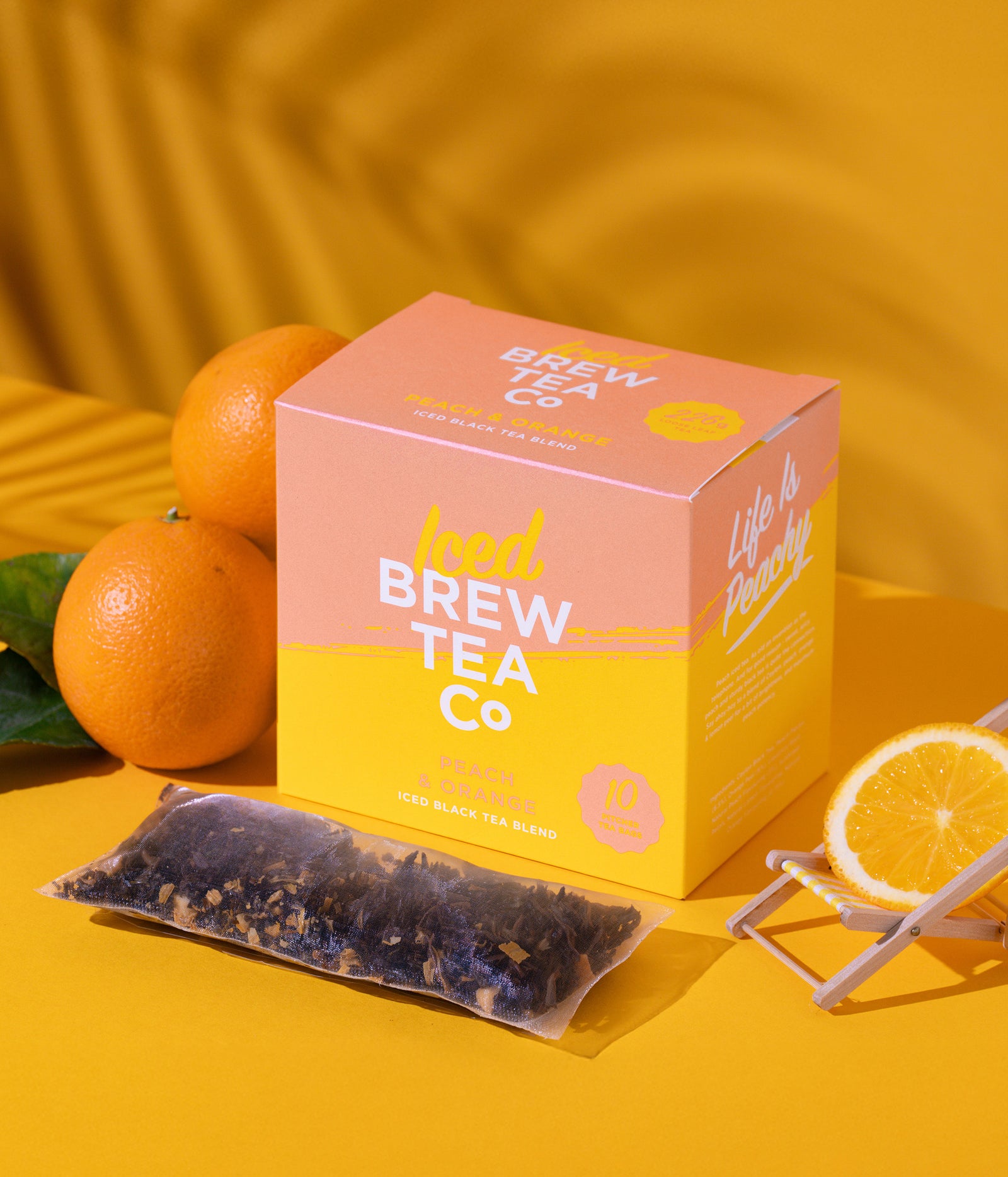 Orange Tea Package Peach & Orange Iced Tea | Brew Tea Co.