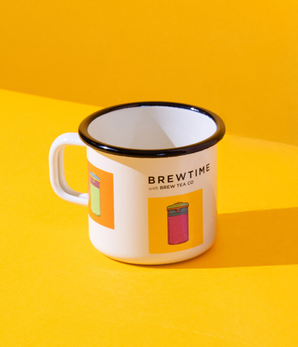 The Bright & Early Enamel Cup