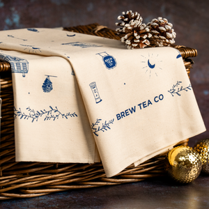 The Festive Village Tea Towel - Free Gift