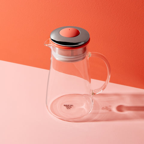 Coral Red Teapot for Two - Kit