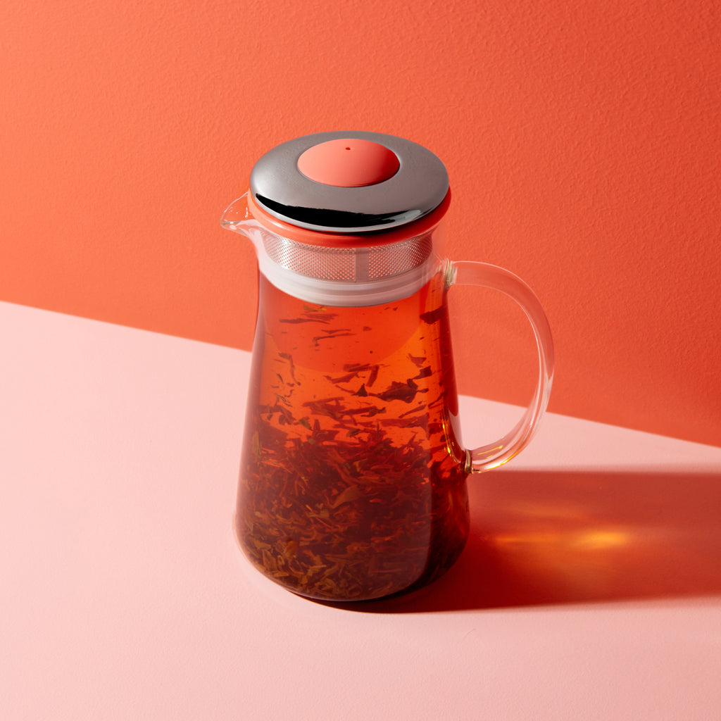 Coral Red Teapot for Two - Kit